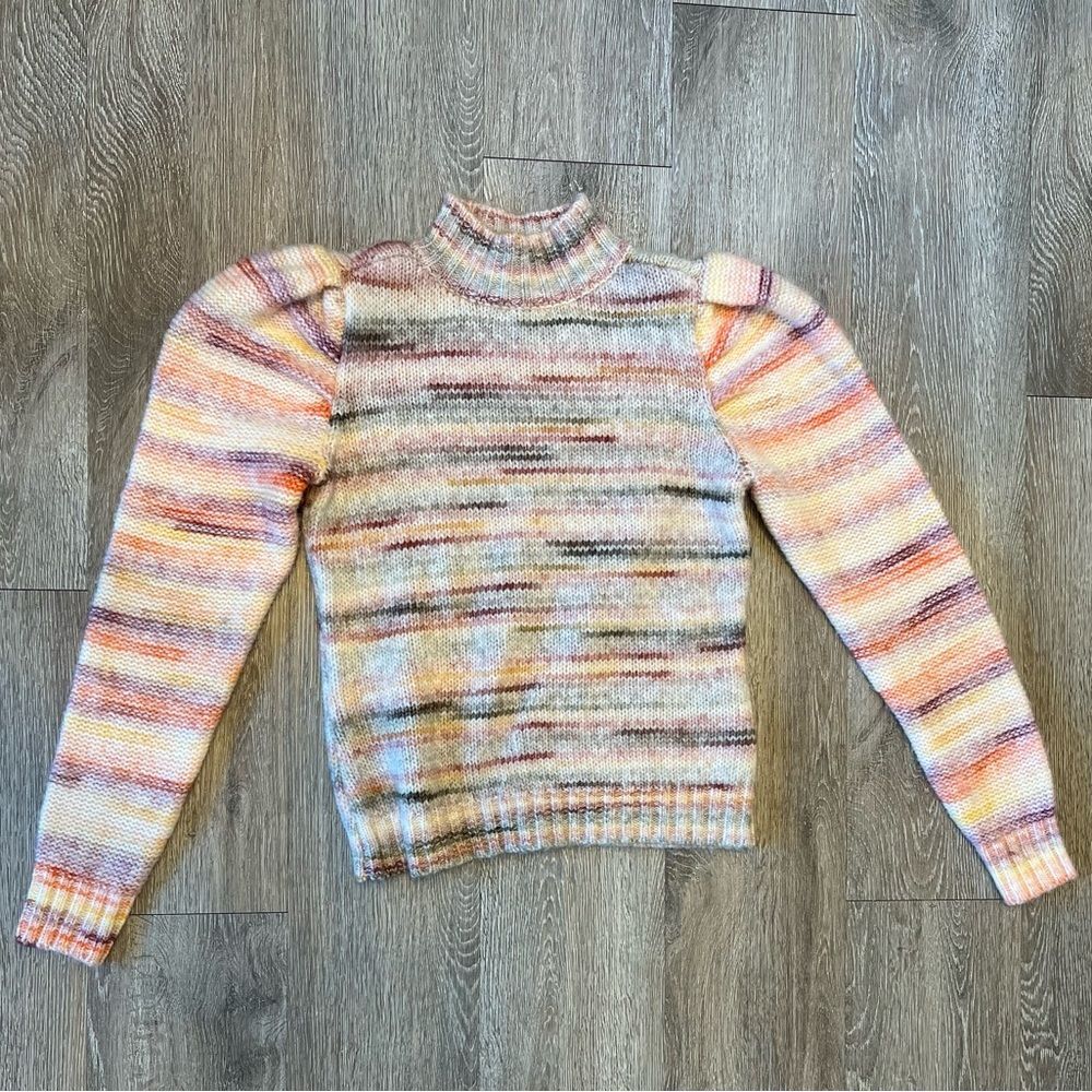 Halston Heritage Multicolor Turtleneck Sweater